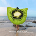 Vente en gros Pure Cotton Big 3D impression numérique serviette de bain de plage